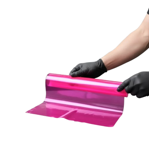 Vinilo Optico Para Focos Auto 30 Cm X 2 Metros Color Rosa-0