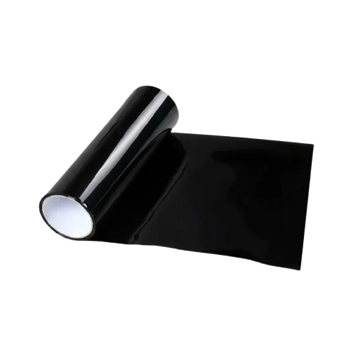 Vinilo Para Focos Optico Auto Negro Oscuro 30 Cm X Metros-2