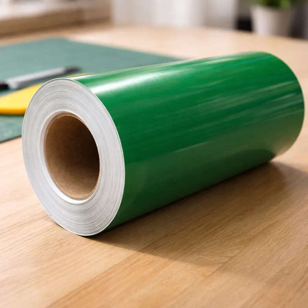 Vinilo Adhesivo De Corte Decorativo Verde 30 Cms X 5 Mts-1