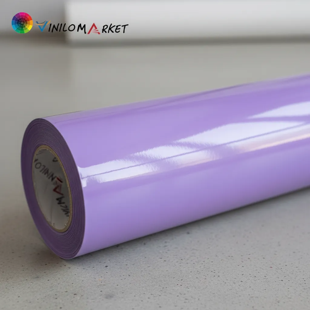 Vinilo Adhesivo De Corte Violeta Suave De 30 Cm X 10 Mts-3
