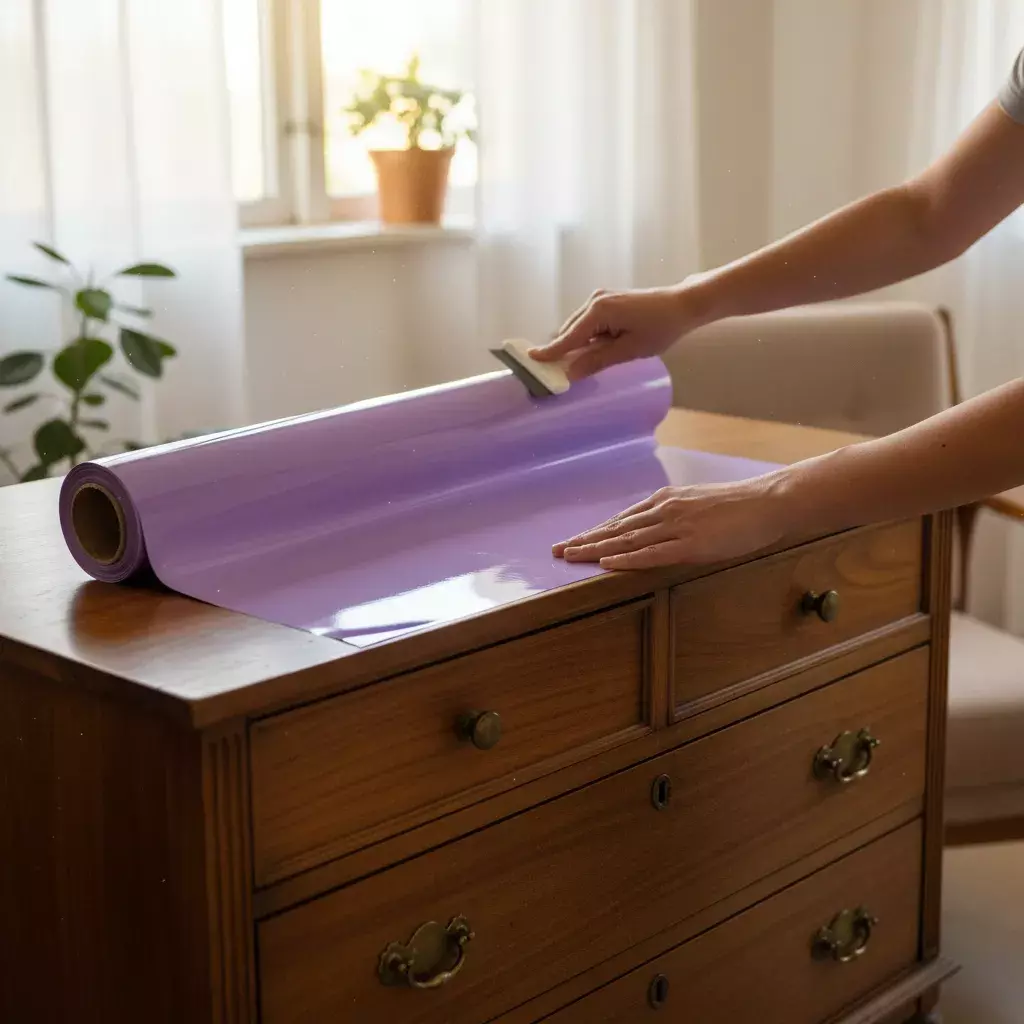 Vinilo Adhesivo De Corte Violeta Suave De 30 Cm X 10 Mts-6