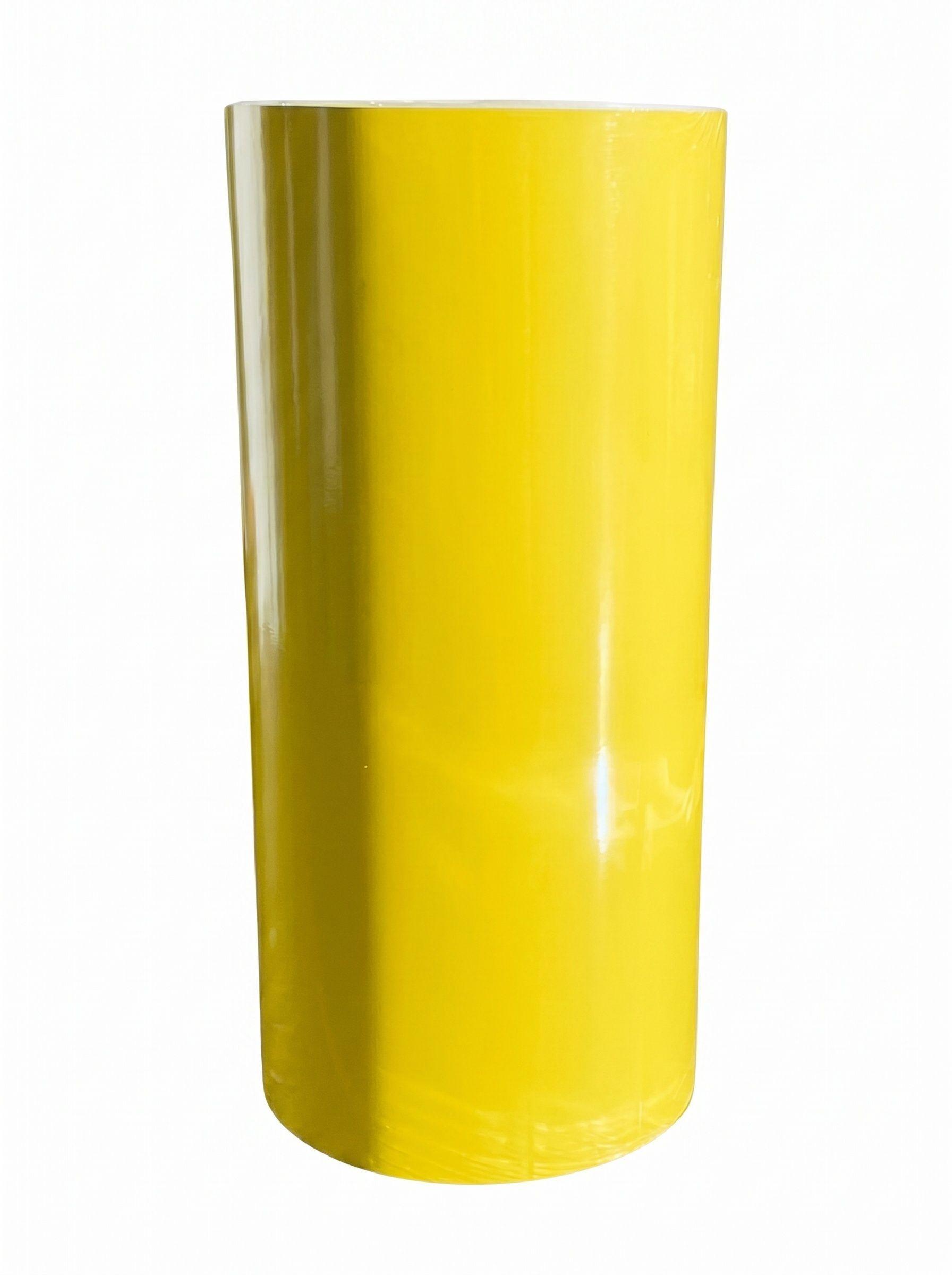 Vinilo Adhesivo De Corte Amarillo Suave Brillante De 30 Cm X 10 Mts-0