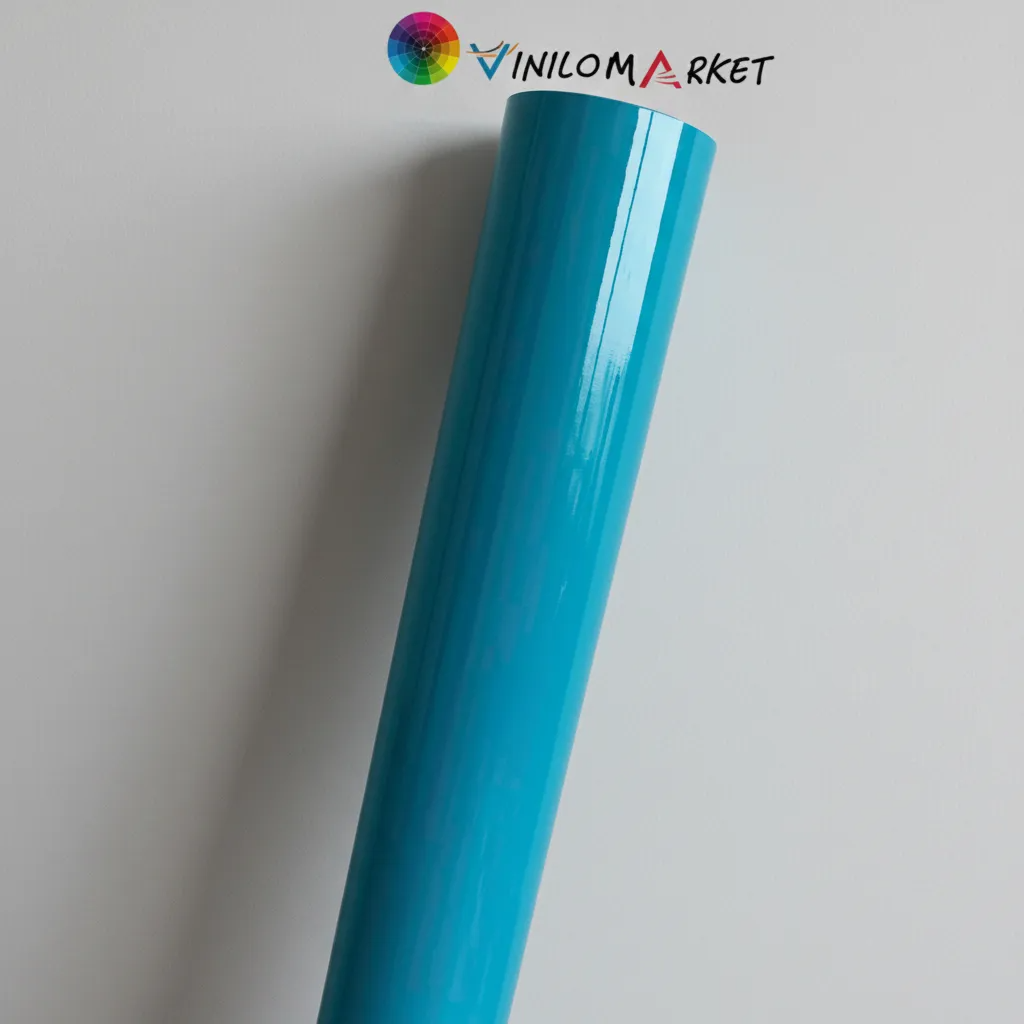 Vinilos Adhesivos De Corte Turquesa Brillante 61 Cms X Mts-3