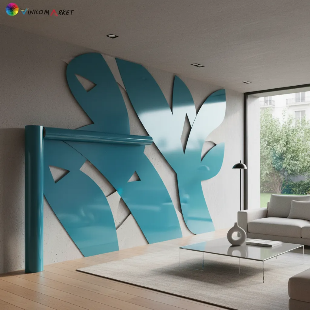 Vinilos Adhesivos De Corte Turquesa Brillante 61 Cms X Mts-4