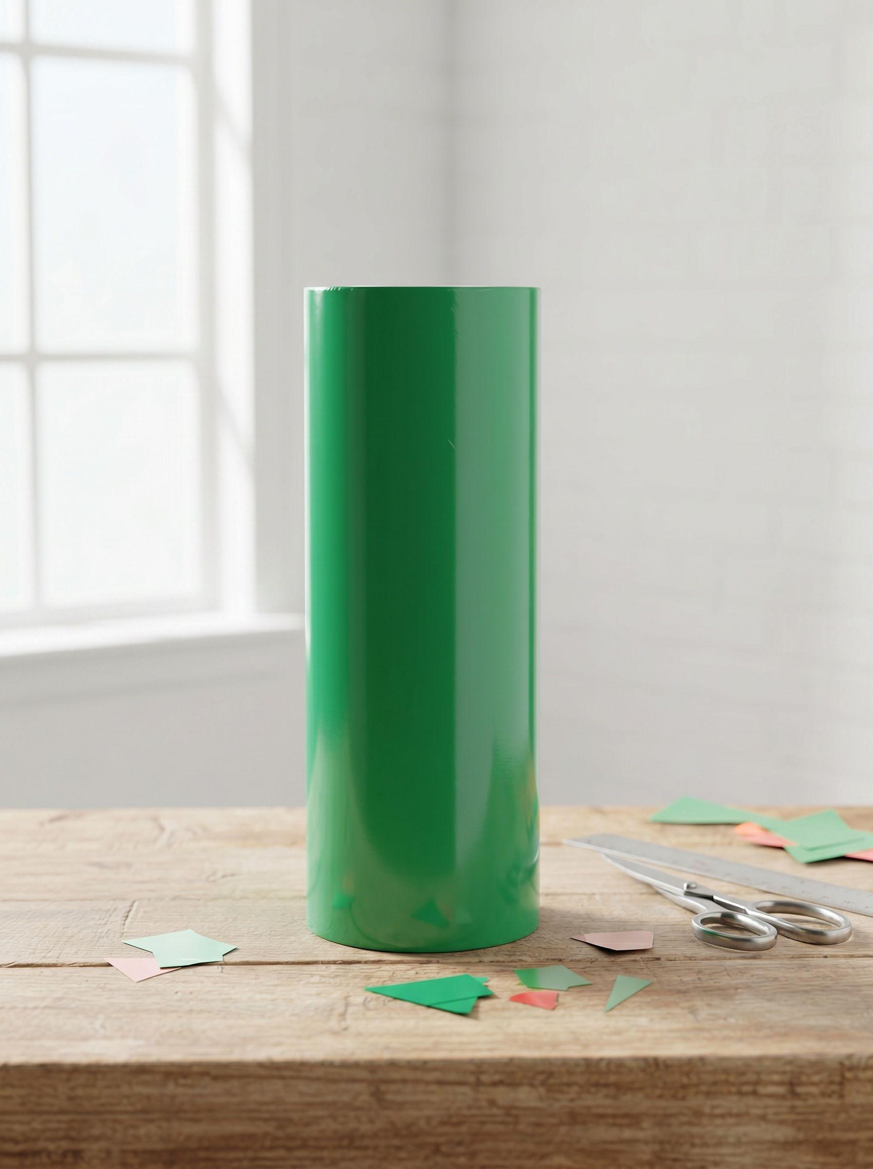 Vinilo Adhesivo De Corte Verde Navidad De 30 Cm X 10 Mts-0
