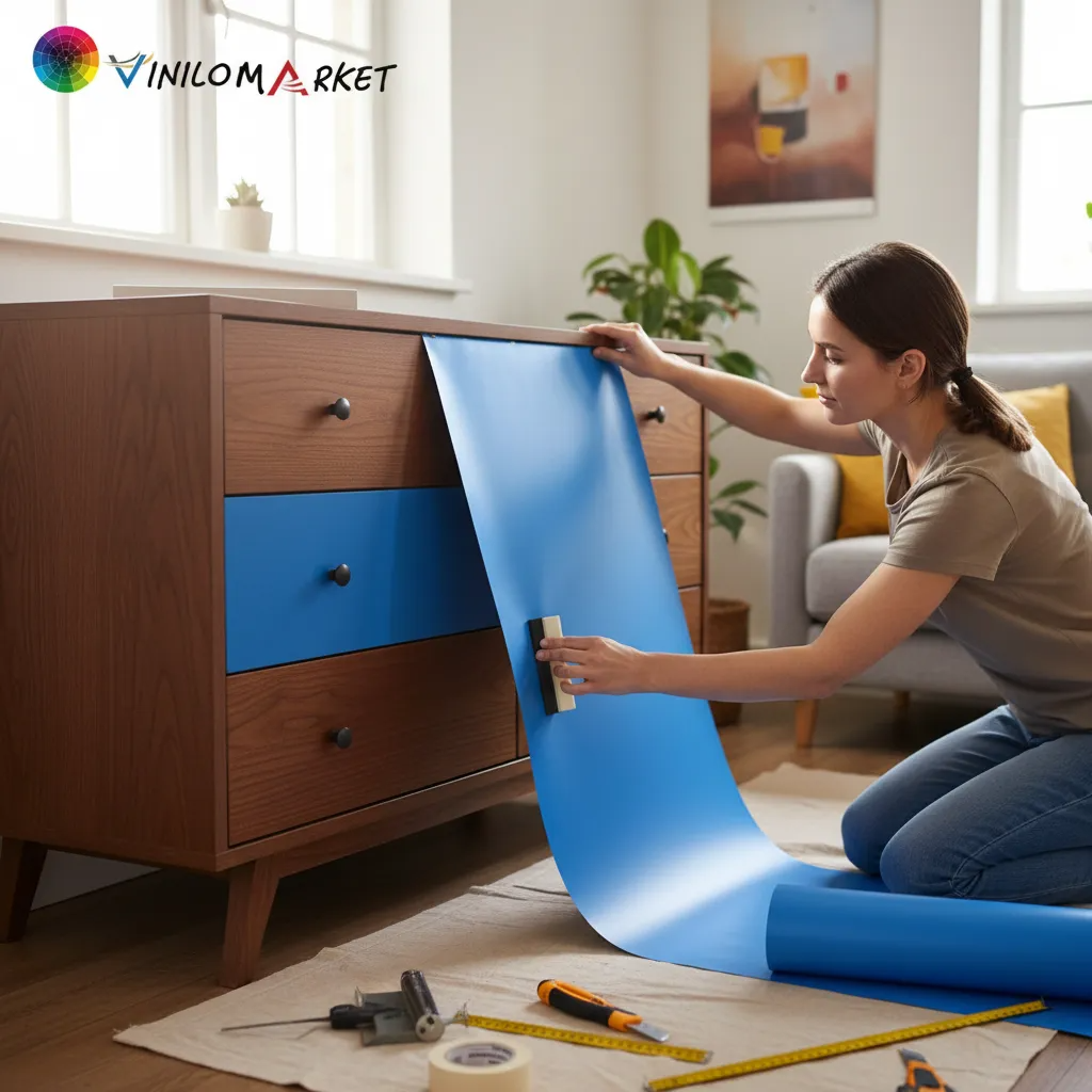 Vinilo Adhesivo De Corte Azul Olimpico Mate De 30 Cm X 10 Mts-2