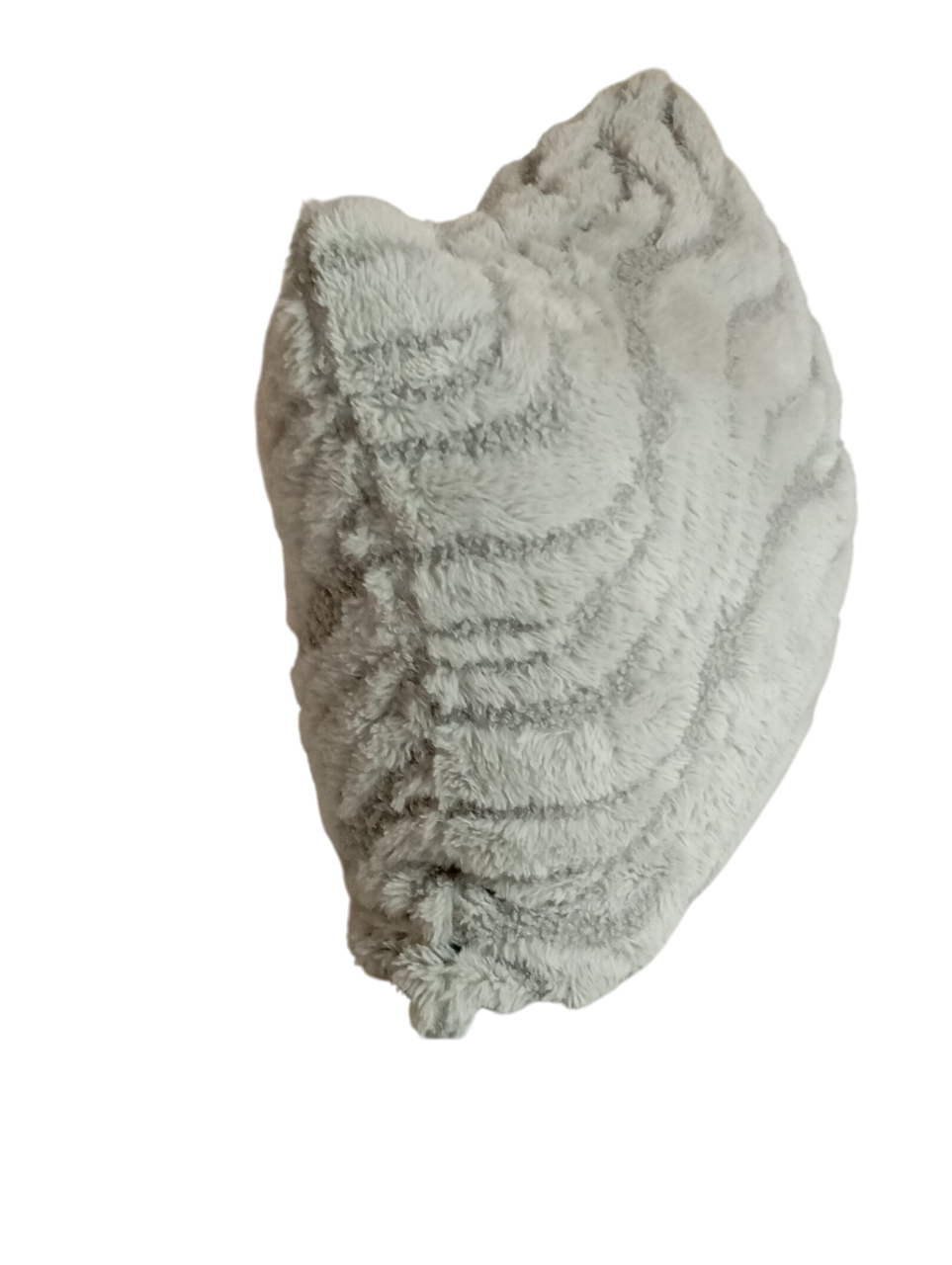 Cojín Peludo Gris 40 x 40 cm Cierre invisible-1