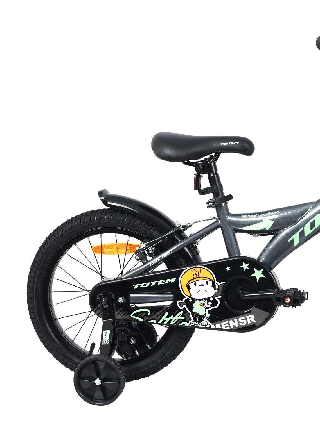 BICICLETA TOTEM INFANTIL ARO 16 MODELO STREET MACHINE GRIS-2