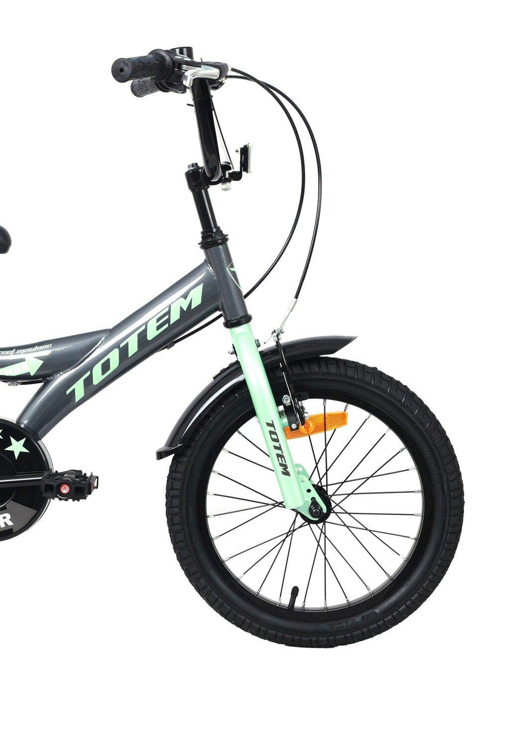 BICICLETA TOTEM INFANTIL ARO 16 MODELO STREET MACHINE GRIS-3
