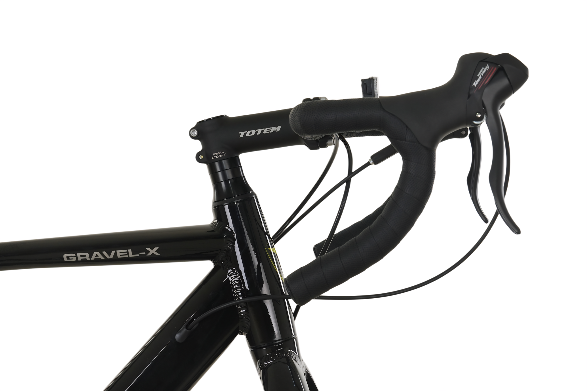 BICICLETA GRAVEL TOTEM 700*54 GRAVEL-X NEGRO VERDE-4