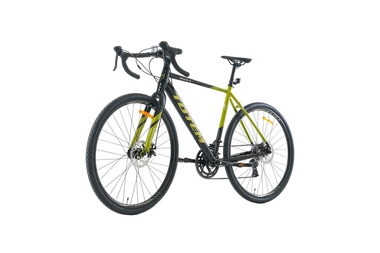 BICICLETA GRAVEL TOTEM 700*54 GRAVEL-X NEGRO VERDE-4