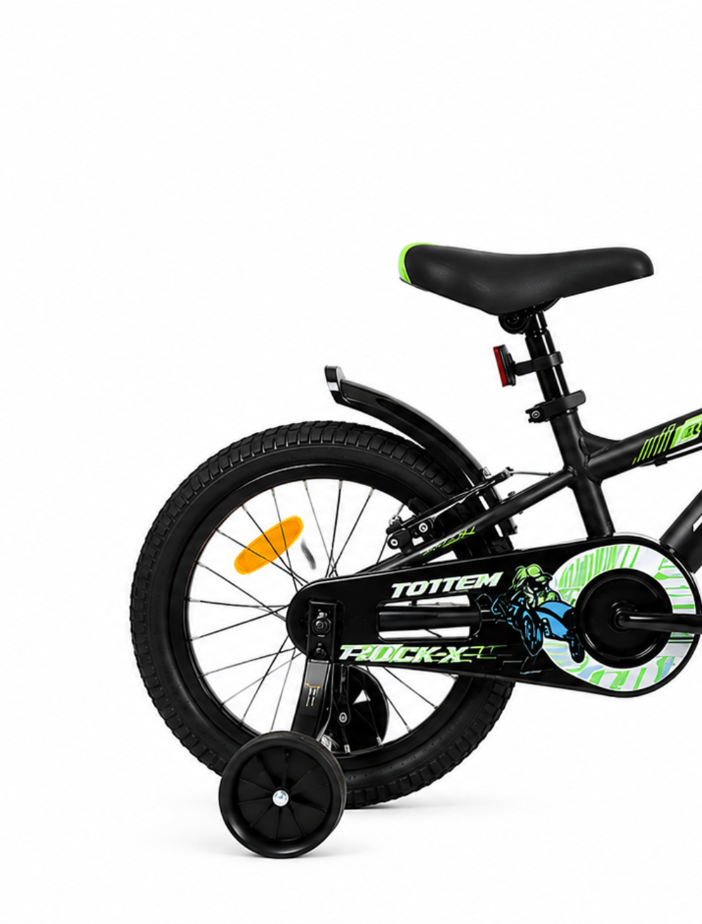 BICICLETA TOTEM INFANTIL ARO 16 ROCK-X COLOR NEGRO-2