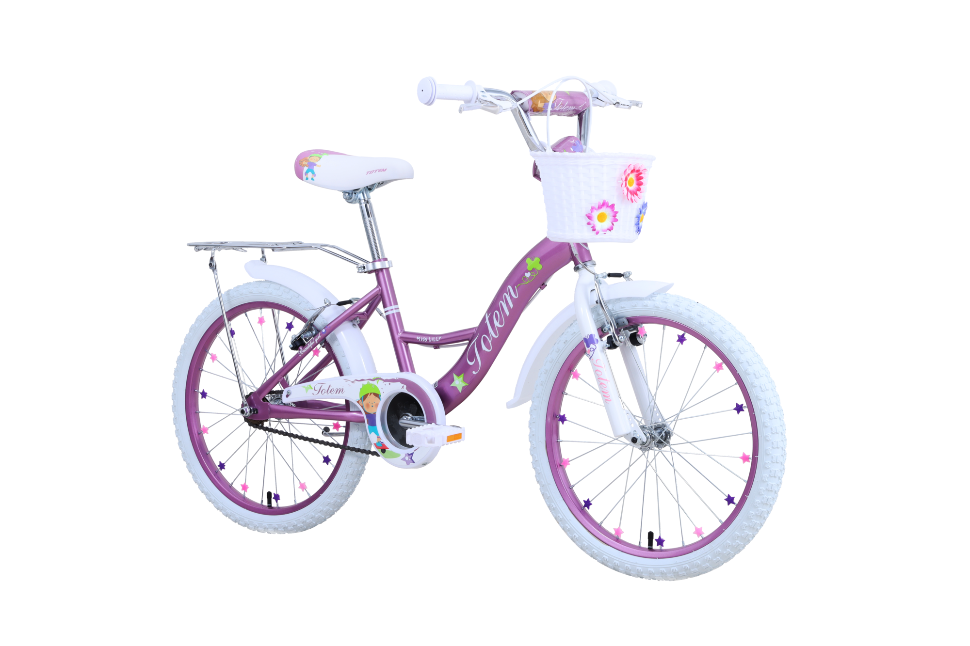 BICICLETA TOTEM INFANTIL ARO 20 MISS LILLY ROSA-5
