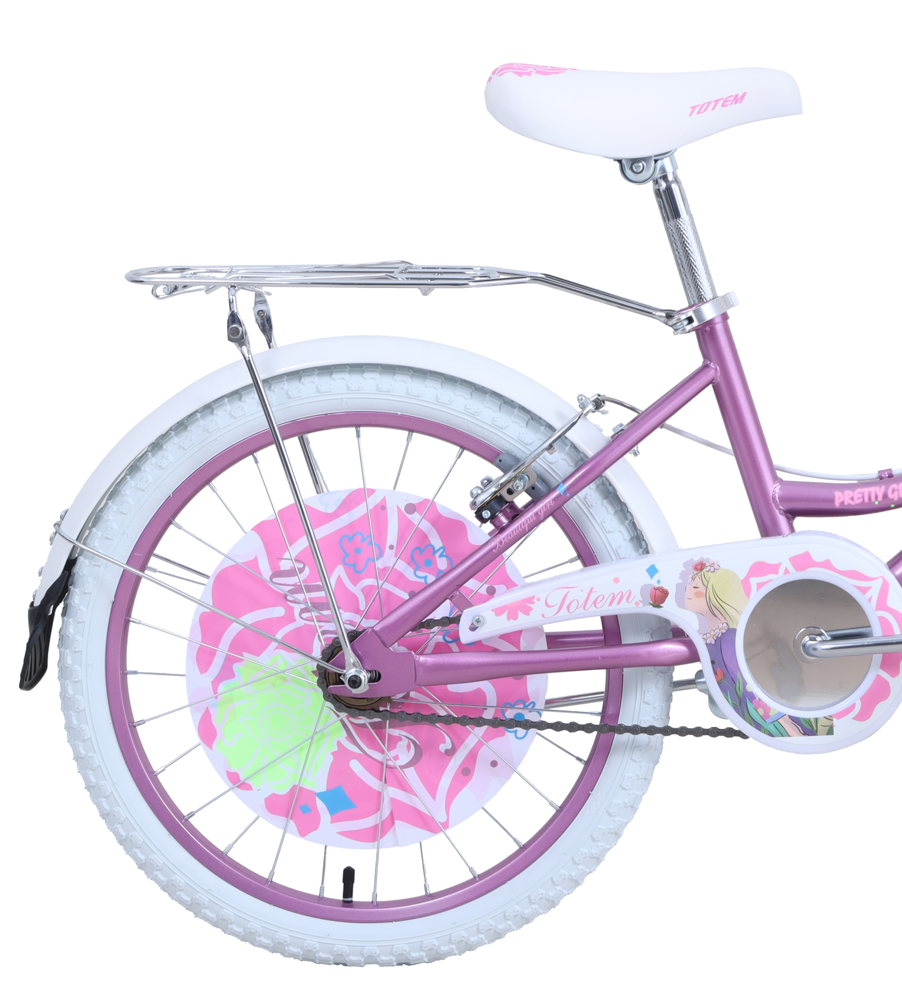BICICLETA TOTEM INFANTIL ARO 20 PRETTY ROSADO-3
