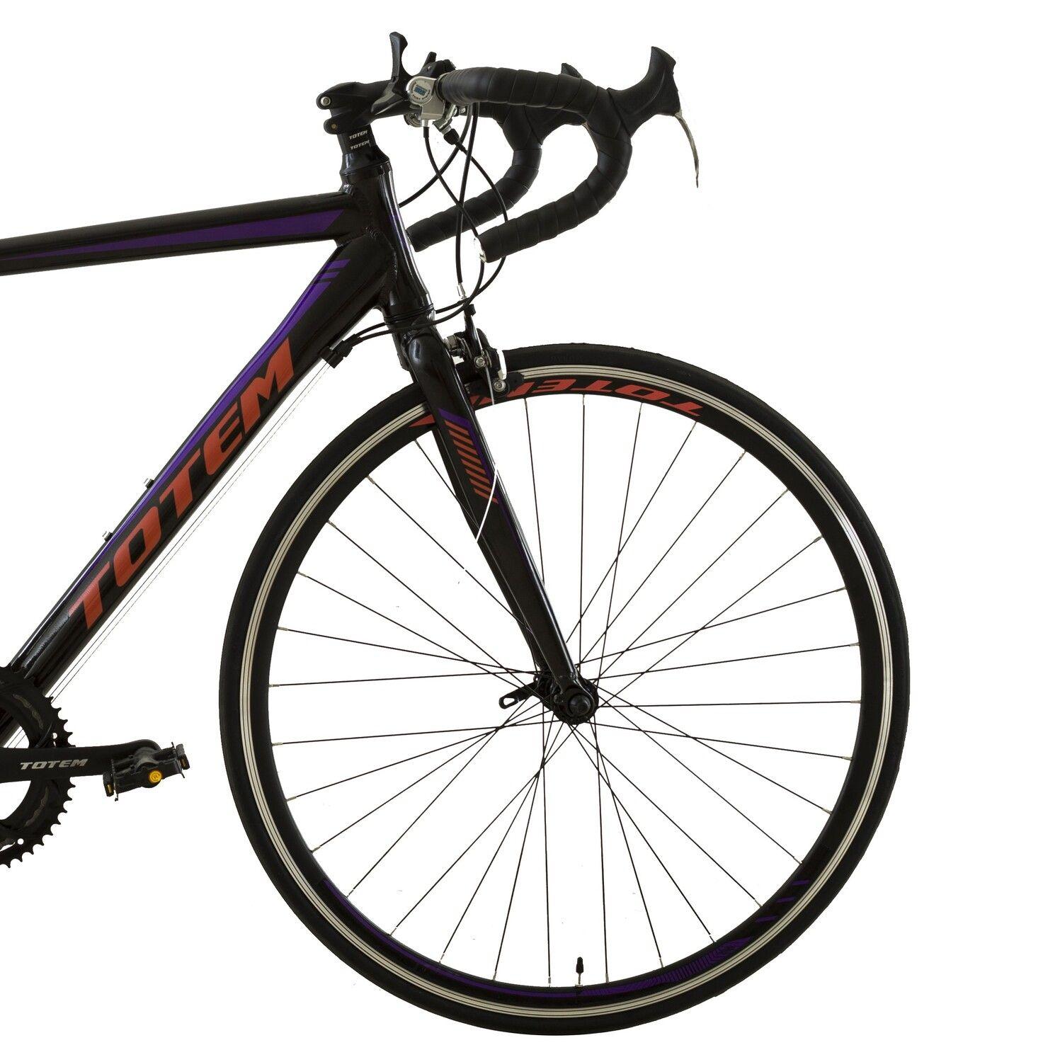 BICICLETA DE RUTA TOTEM 700*52 MNX NEGRO CON MORADO-2