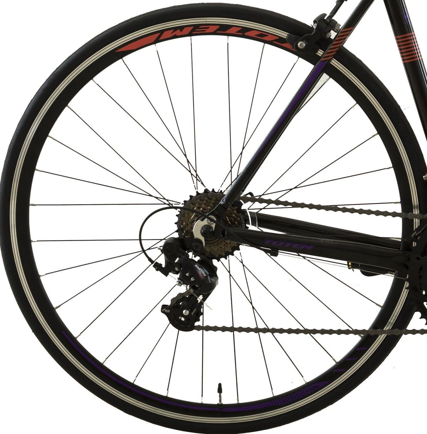 BICICLETA DE RUTA TOTEM 700*52 MNX NEGRO CON MORADO-3