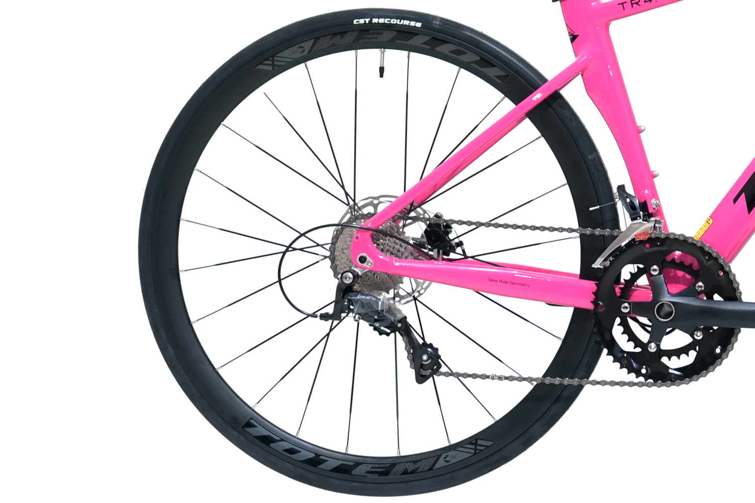 BICICLETA DE RUTA TOTEM TR 4.0 700X46 ROSADO-2