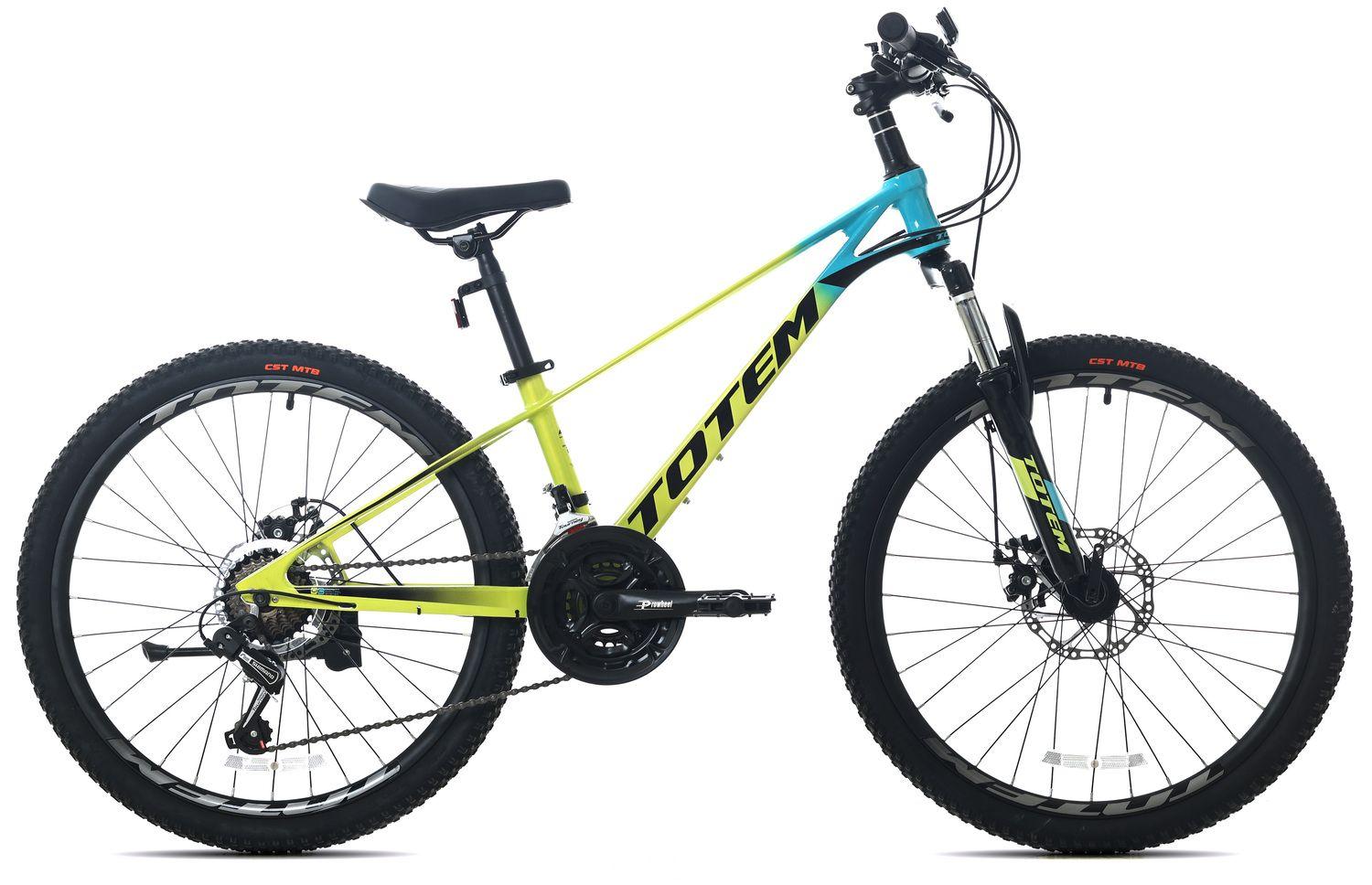 BICICLETA DE MAGNESIO TOTEM MTB ARO 24 MOD MARTIN AMARILLO-0