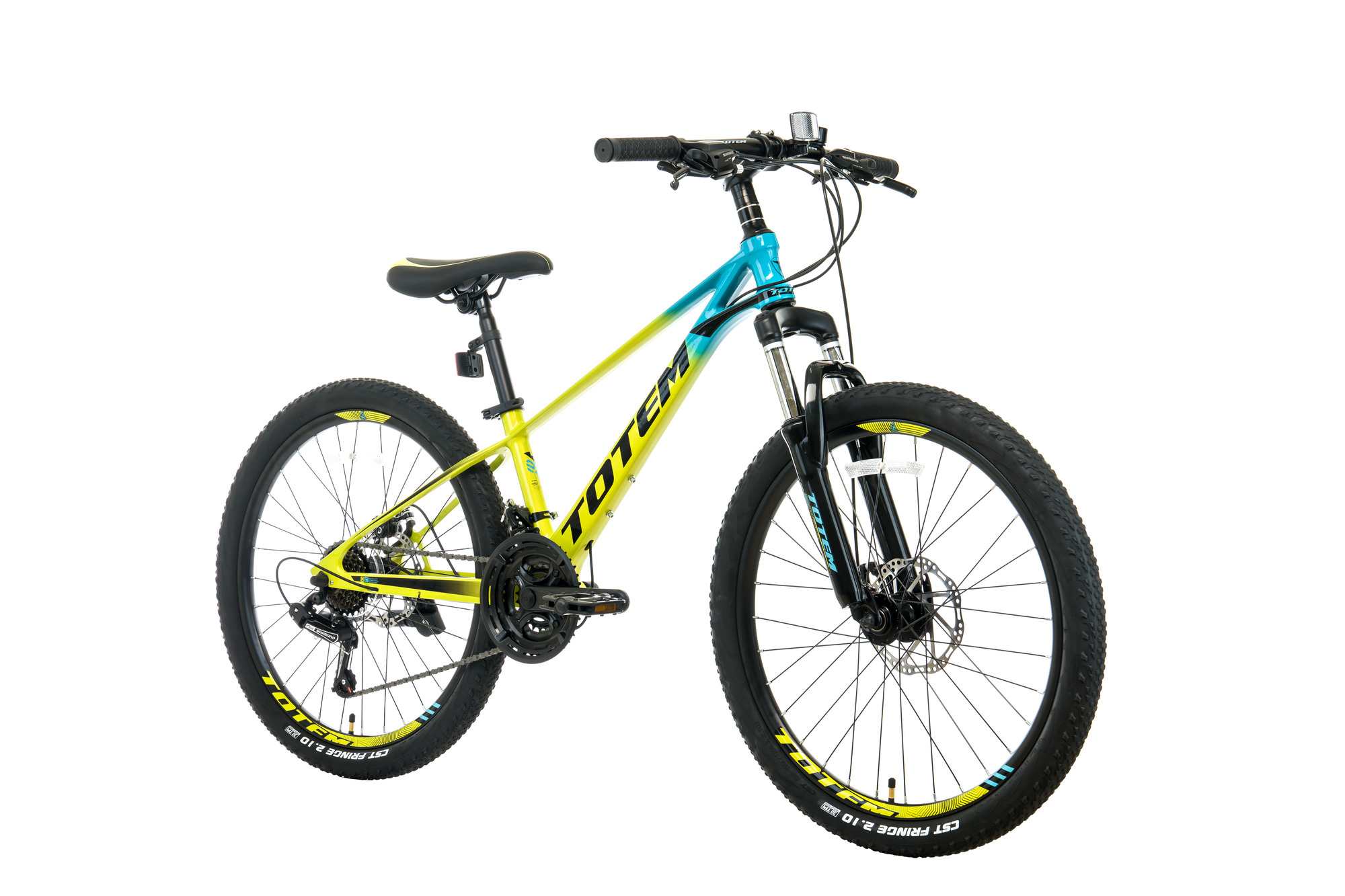 BICICLETA DE MAGNESIO TOTEM MTB ARO 24 MOD MARTIN AMARILLO-1