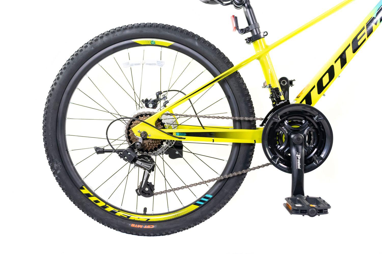 BICICLETA DE MAGNESIO TOTEM MTB ARO 24 MOD MARTIN AMARILLO-5