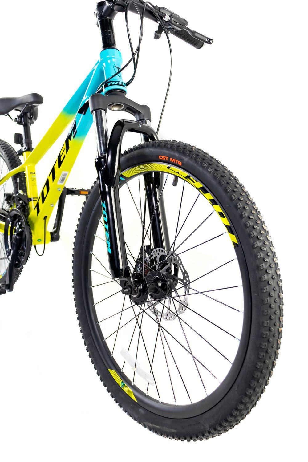 BICICLETA DE MAGNESIO TOTEM MTB ARO 24 MOD MARTIN AMARILLO-7