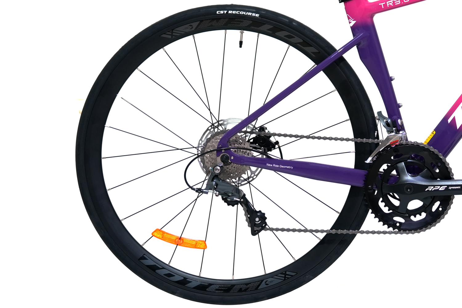 BICICLETA DE RUTA TOTEM TR 3.0 700X46 ROSADO-2