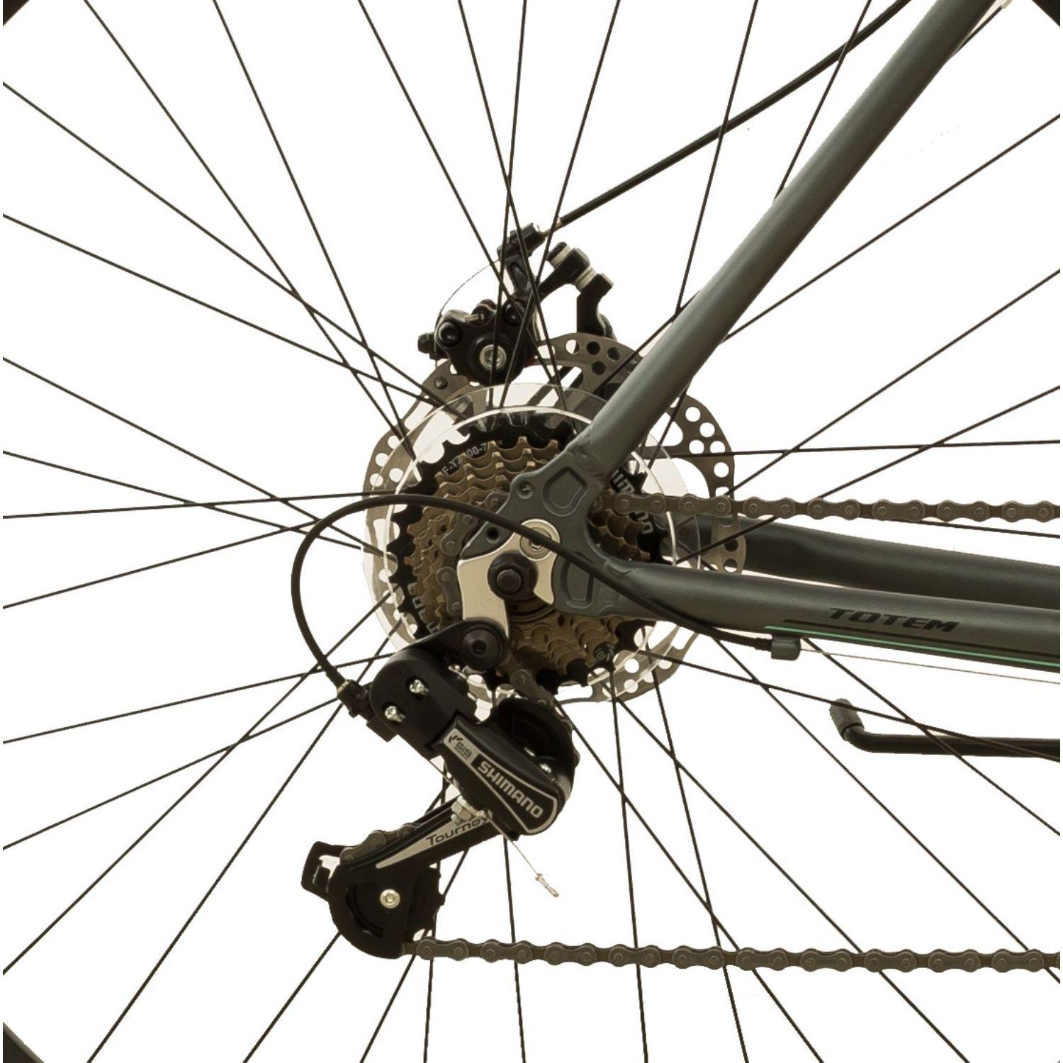 BICICLETA TOTEM URBAN SPEED 2 LD 423-700X52 GRIS CON VERDE-3