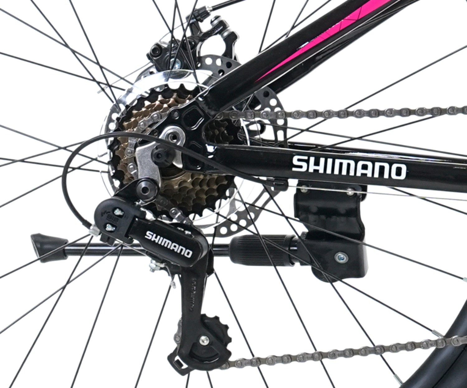 BICICLETA TOTEM MTB ARO 26 MODELO Y650 NEGRO ROSA-3