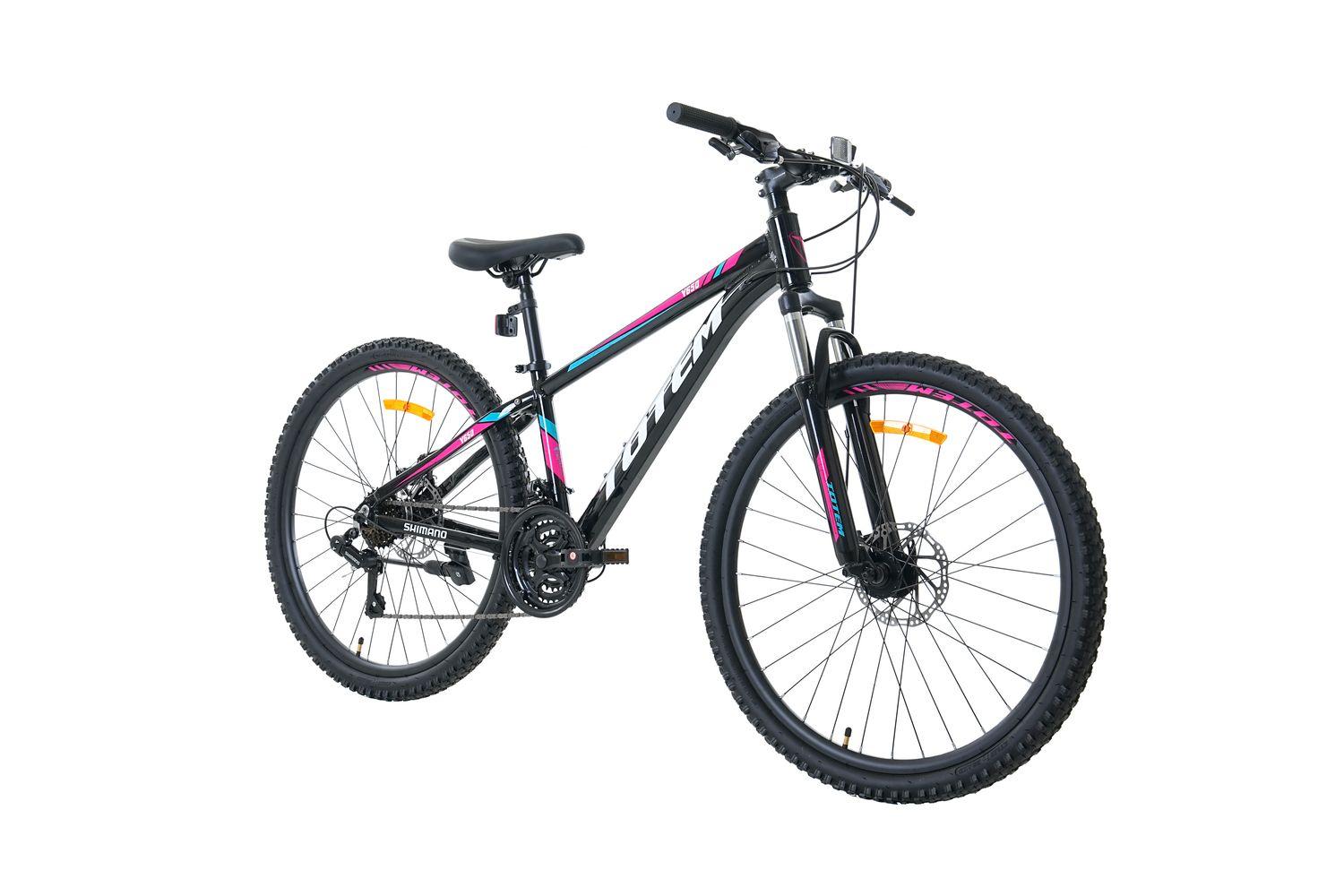 BICICLETA TOTEM MTB ARO 26 MODELO Y650 NEGRO ROSA-4