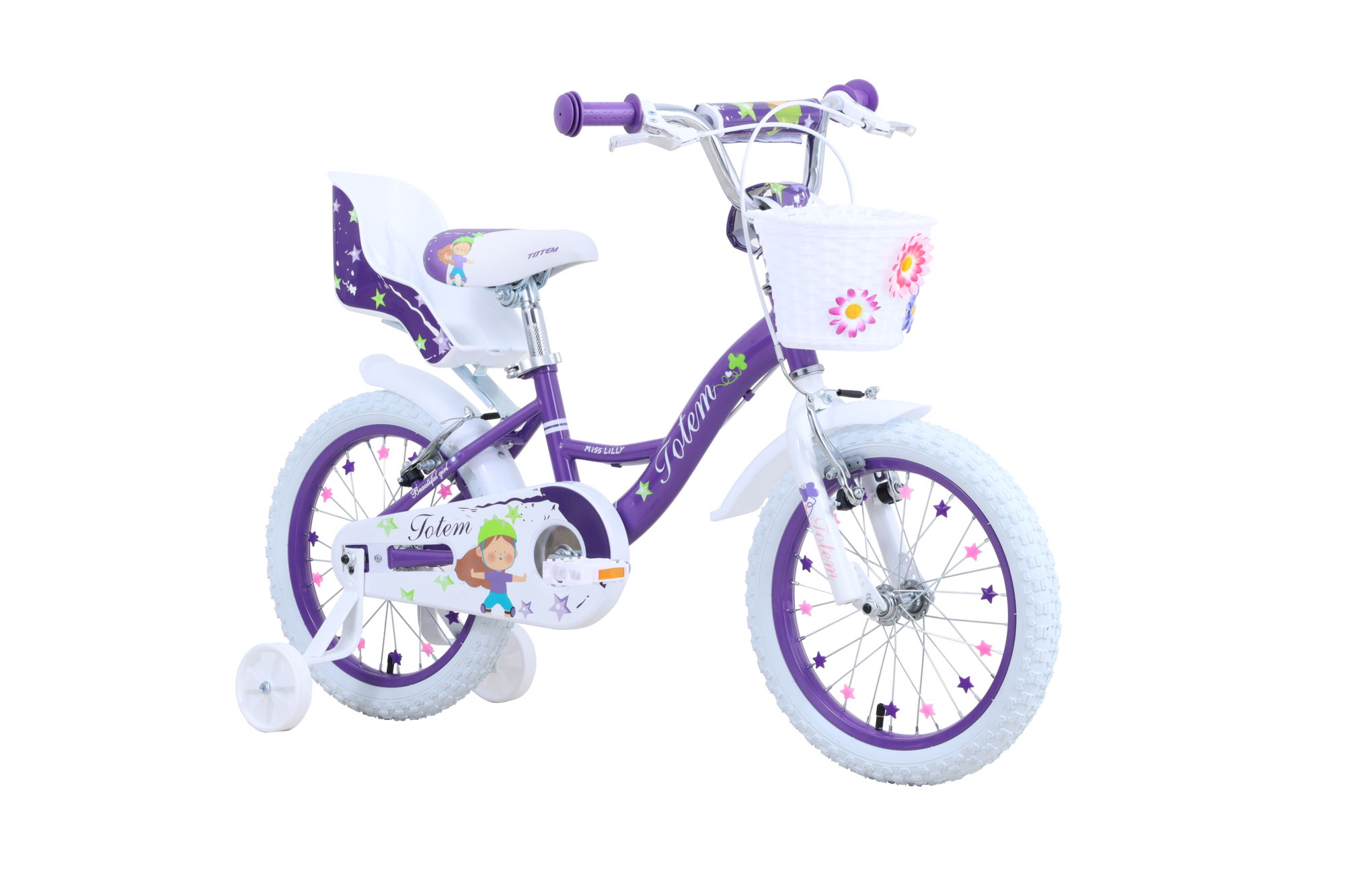 BICICLETA TOTEM INFANTIL ARO 16 MISS LILLY VIOLETA-0