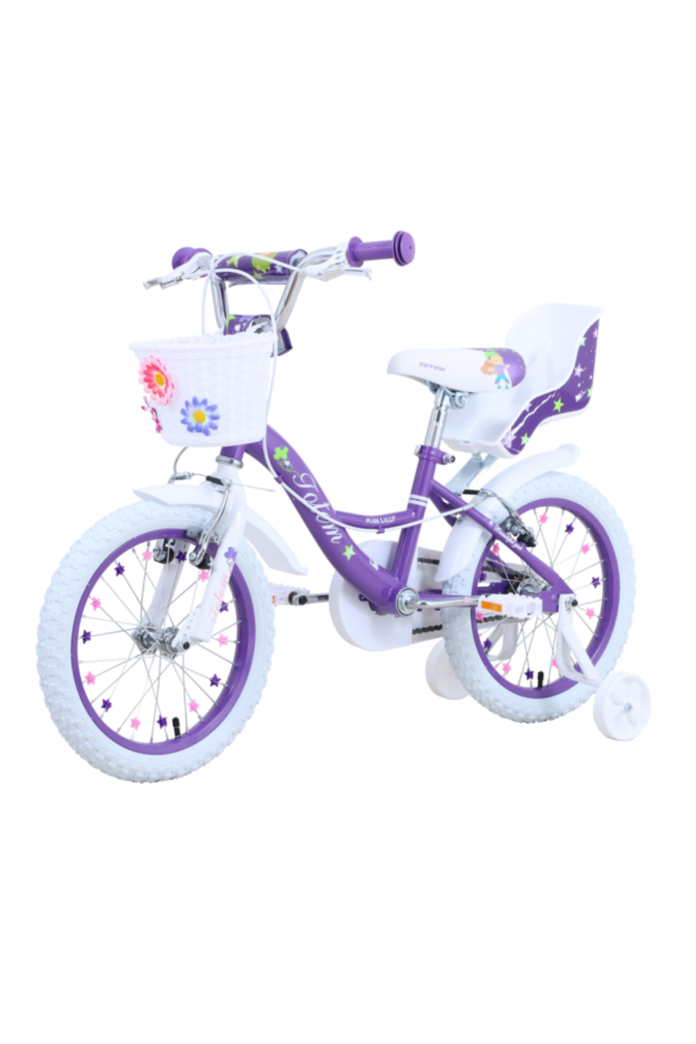 BICICLETA TOTEM INFANTIL ARO 16 MISS LILLY VIOLETA-2