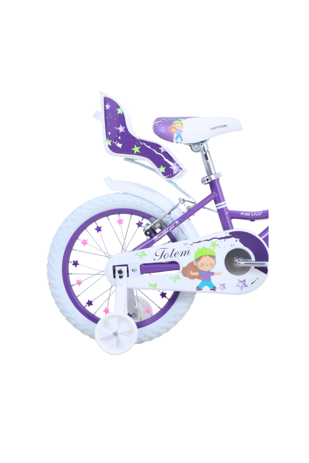 BICICLETA TOTEM INFANTIL ARO 16 MISS LILLY VIOLETA-3