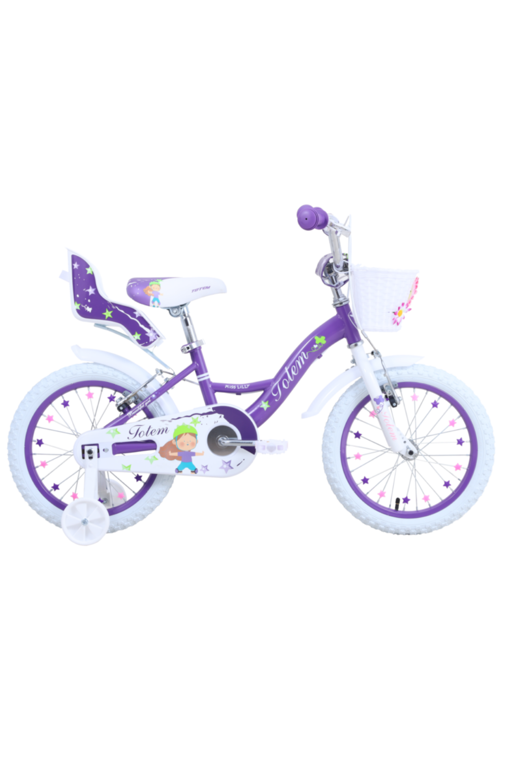 BICICLETA TOTEM INFANTIL ARO 16 MISS LILLY VIOLETA-4