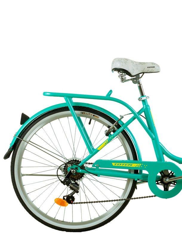 BICICLETA TOTEM CITY DAMA ARO 26 TURQUESA-2