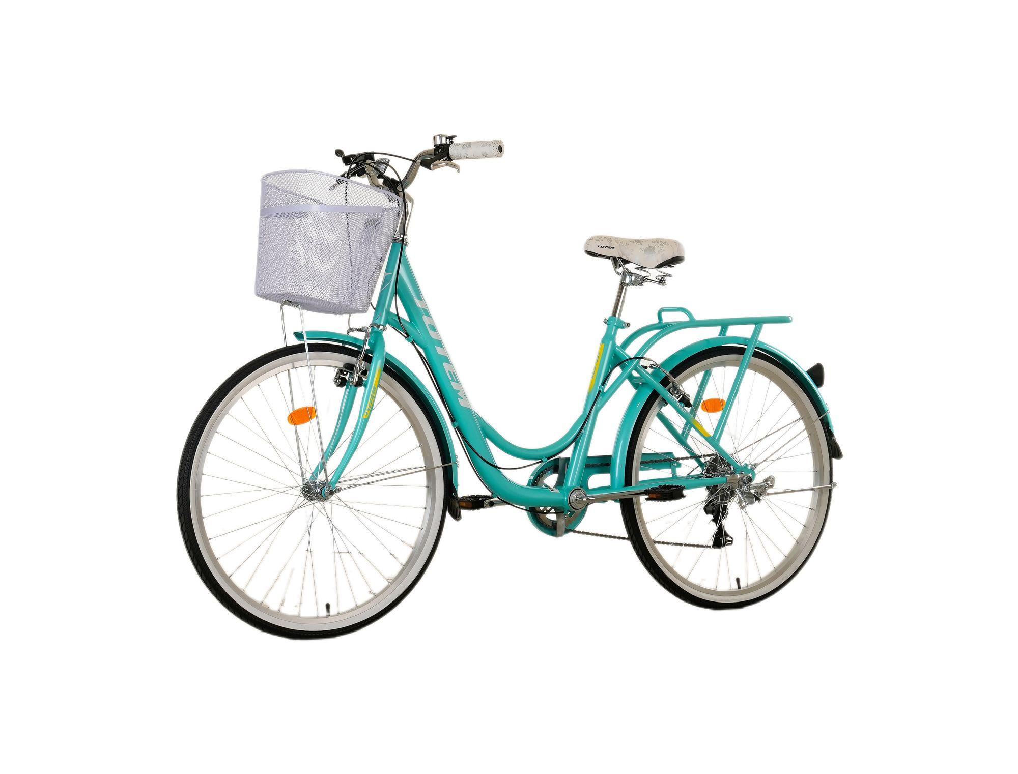 BICICLETA TOTEM CITY DAMA ARO 26 TURQUESA-8