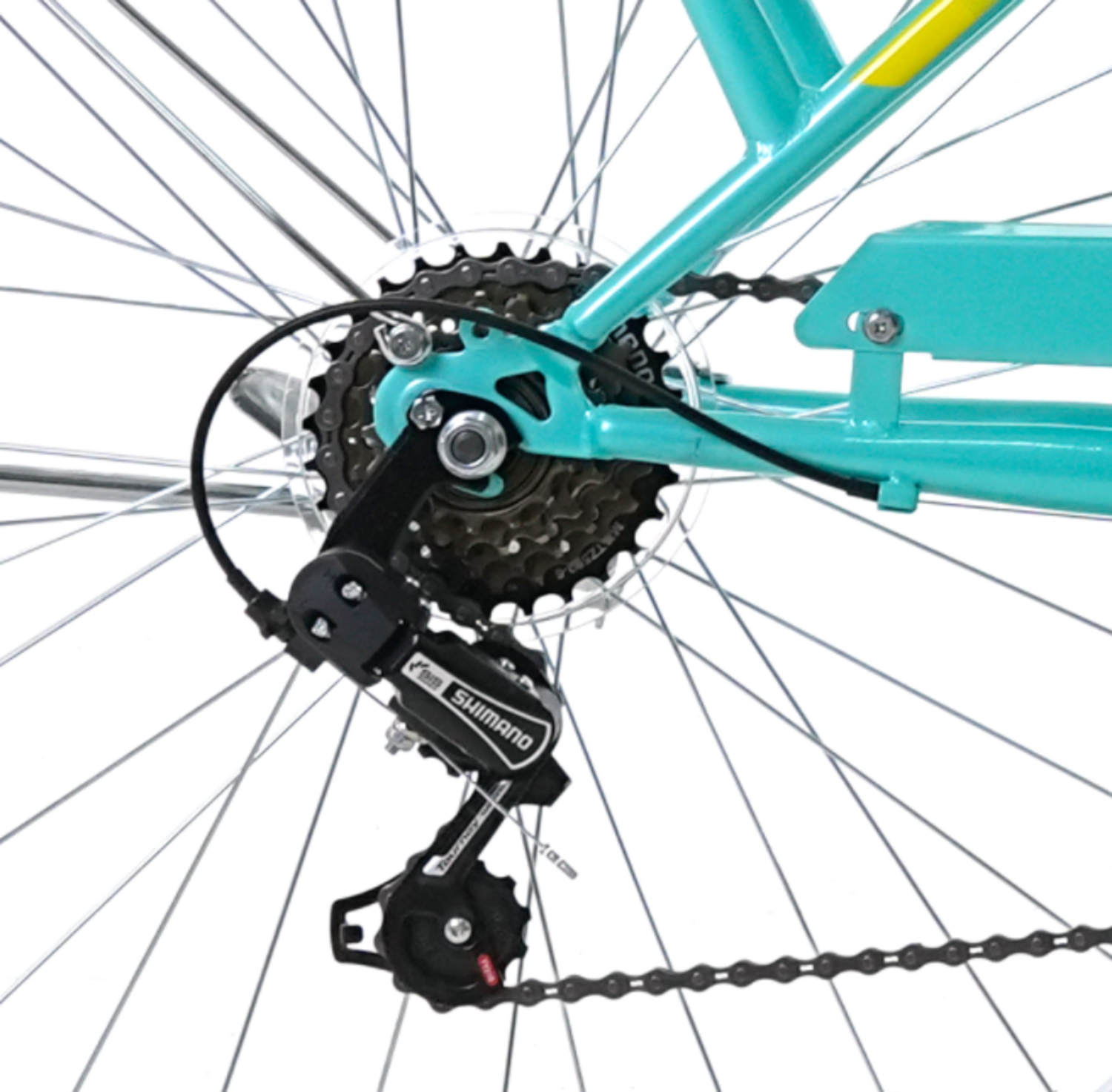 BICICLETA TOTEM CITY DAMA ARO 26 TURQUESA-2
