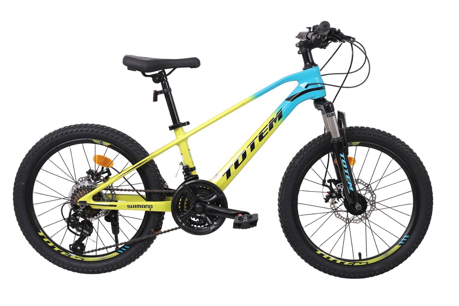 BICICLETA TOTEM MTB ARO 20 MODELO MARTIN MAGNESIO AMARILLO-0