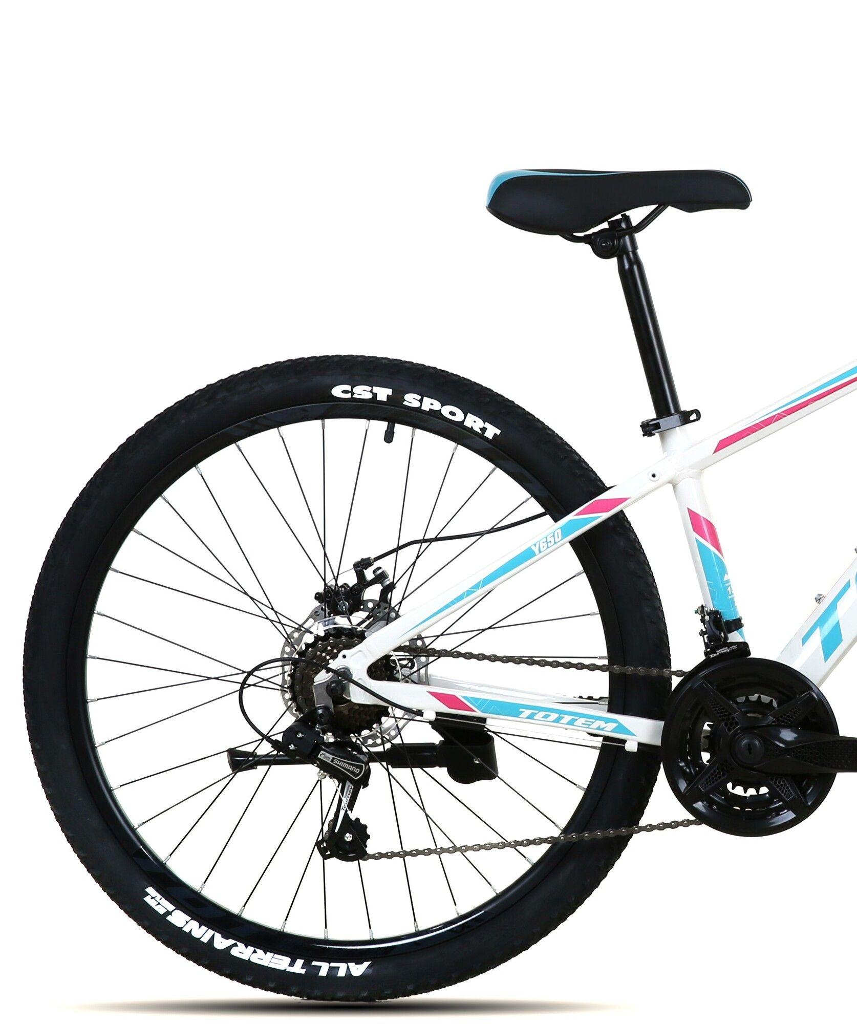 BICICLETA TOTEM MTB ARO 26 MODELO Y650 BLANCO CELESTE-2