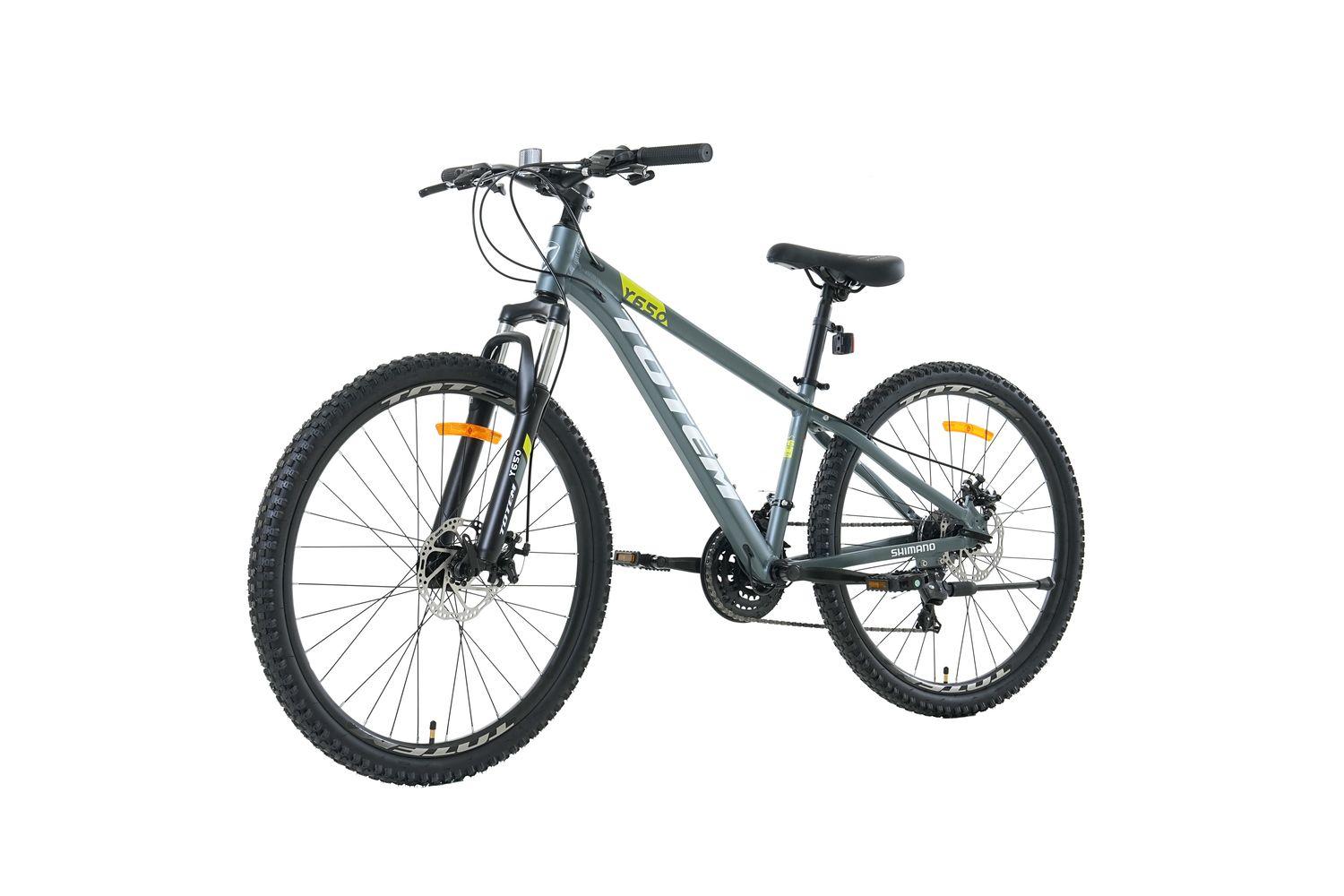 BICICLETA TOTEM MTB ARO 26 MODELO Y650 GRIS VERDE-5