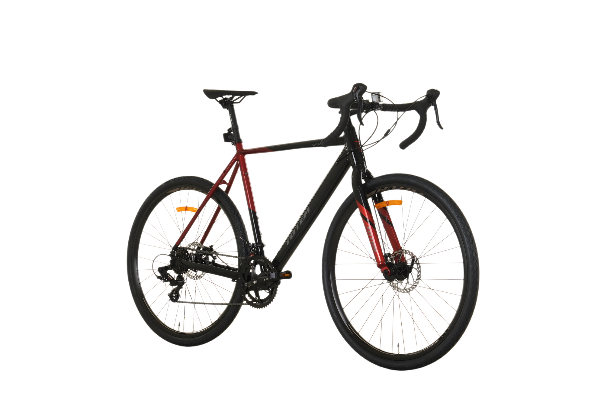 BICICLETA GRAVEL TOTEM 700*58 GRAVEL-X NEGRO ROJO-0