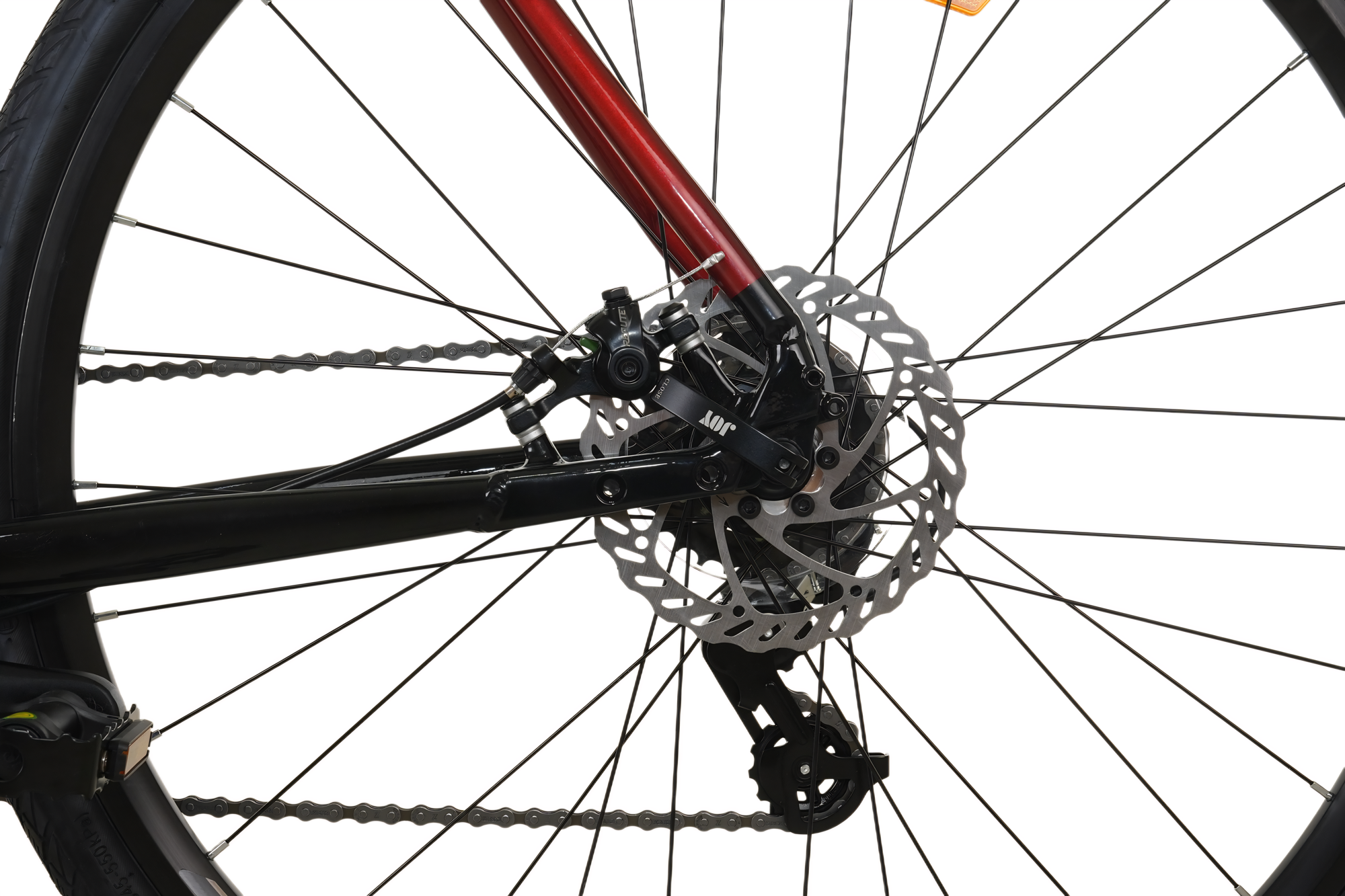 BICICLETA GRAVEL TOTEM 700*58 GRAVEL-X NEGRO ROJO-2