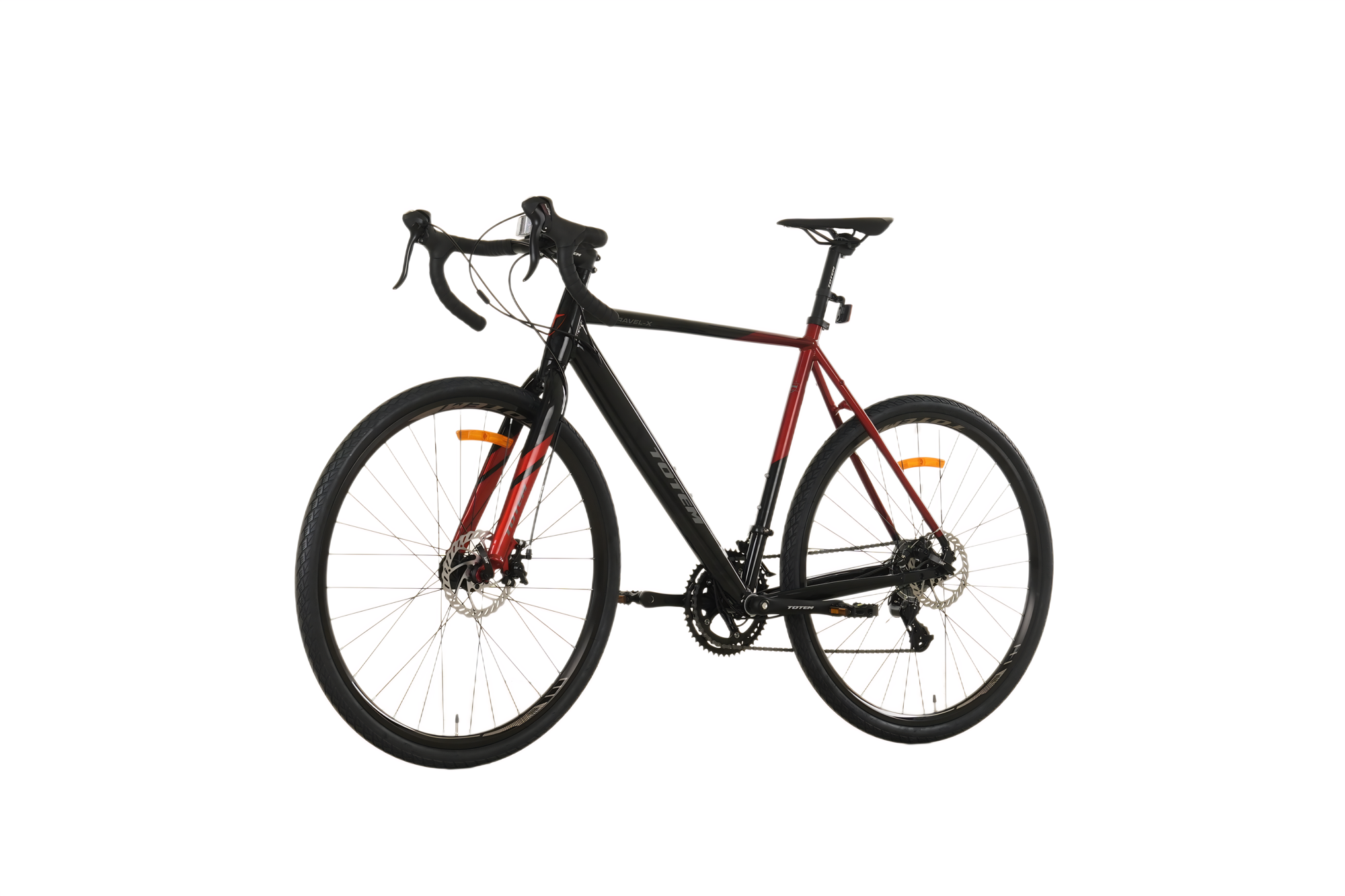 BICICLETA GRAVEL TOTEM 700*58 GRAVEL-X NEGRO ROJO-5