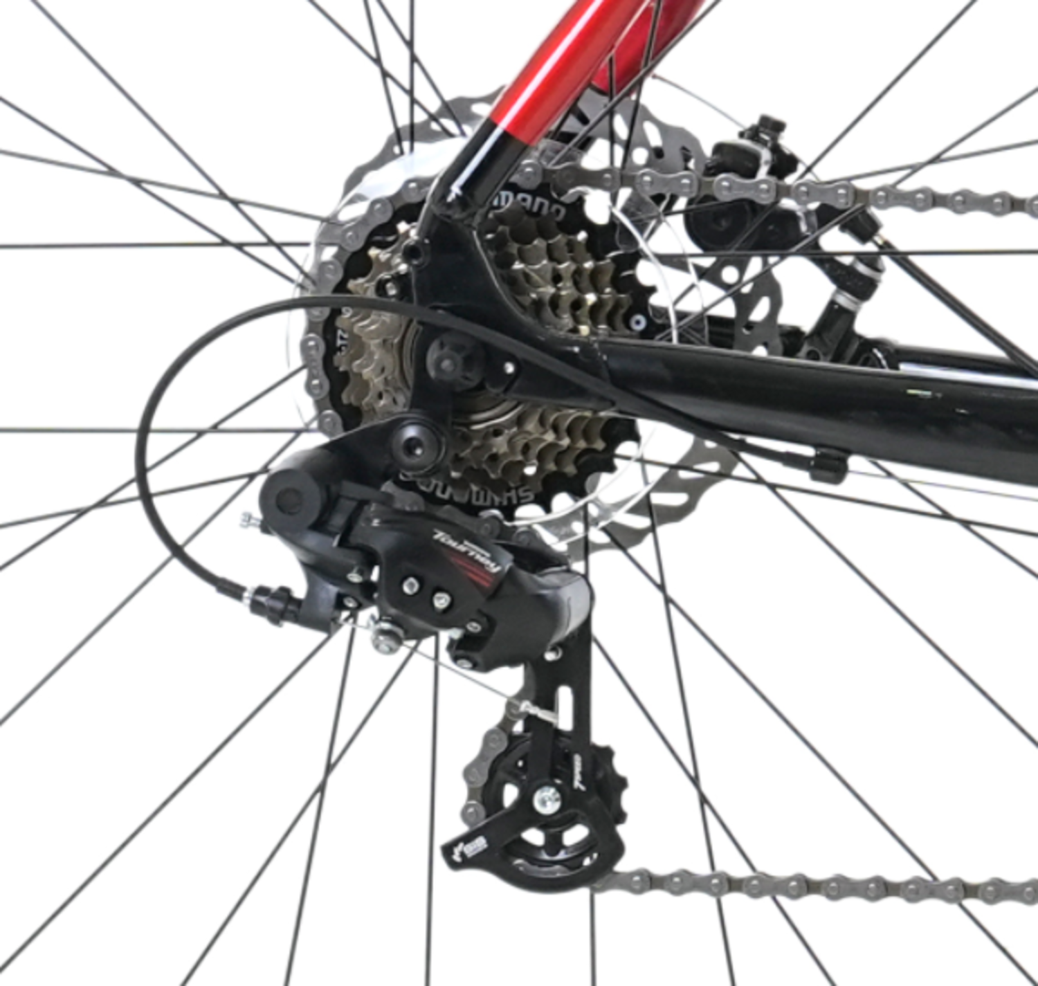 BICICLETA GRAVEL TOTEM 700*58 GRAVEL-X NEGRO ROJO-3