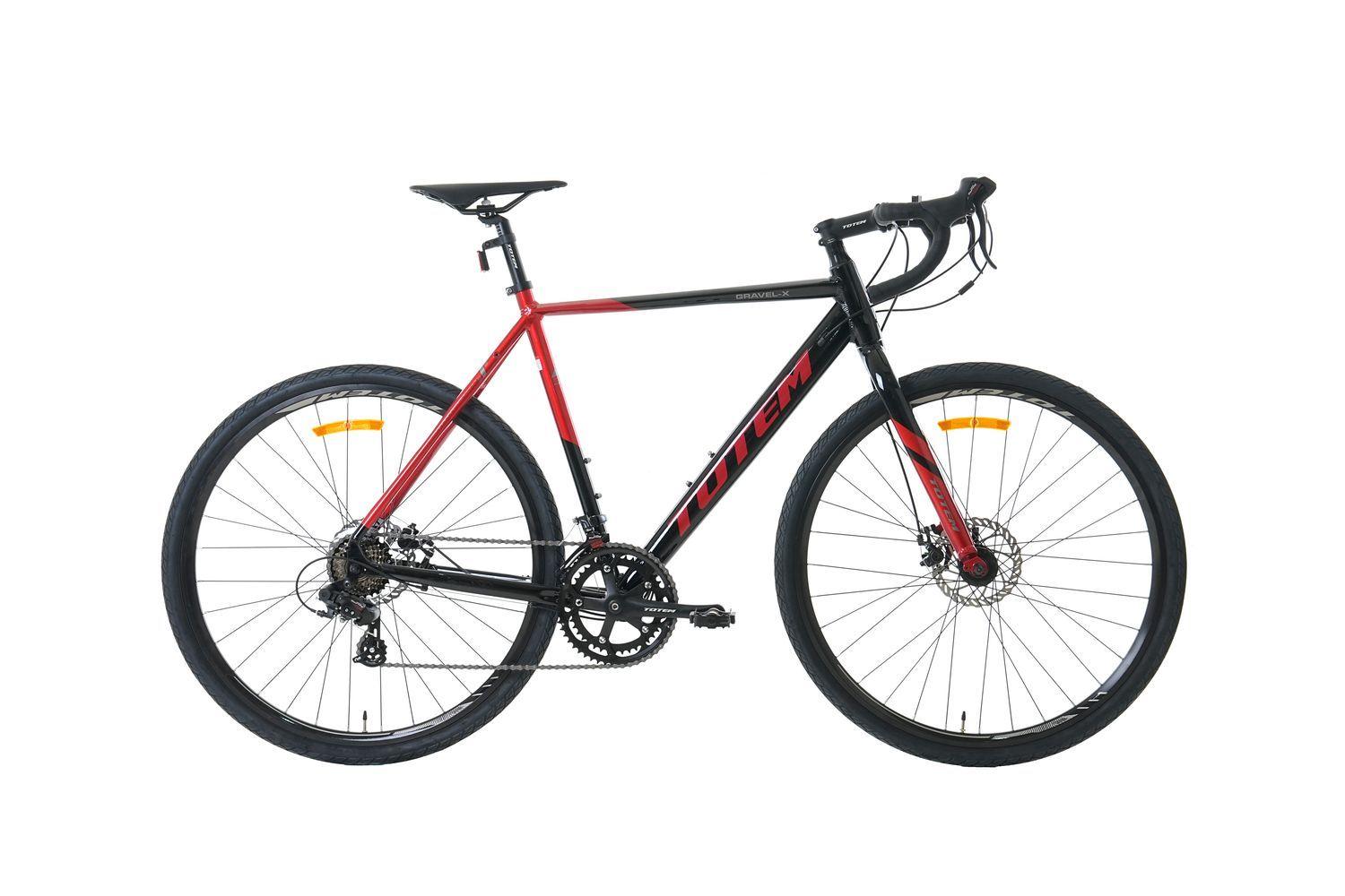 BICICLETA GRAVEL TOTEM 700*58 GRAVEL-X NEGRO ROJO-0