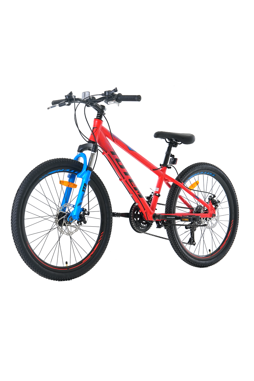 BICICLETA TOTEM MTB ARO 24 MODELO ATLANTIS COLOR ROJO-4