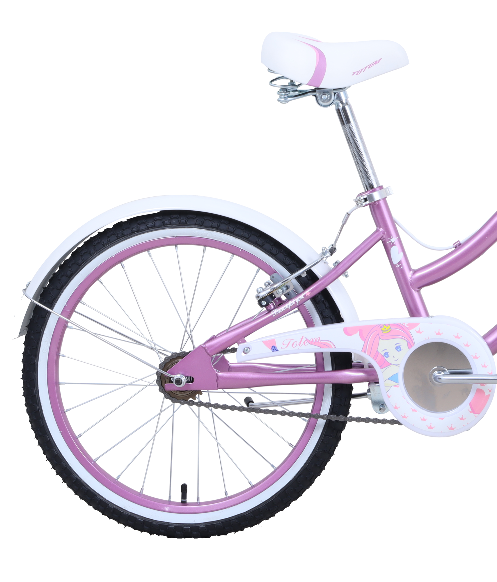 BICICLETA TOTEM INFANTIL ARO 20 LITTLE ROUSE ROSADO-3