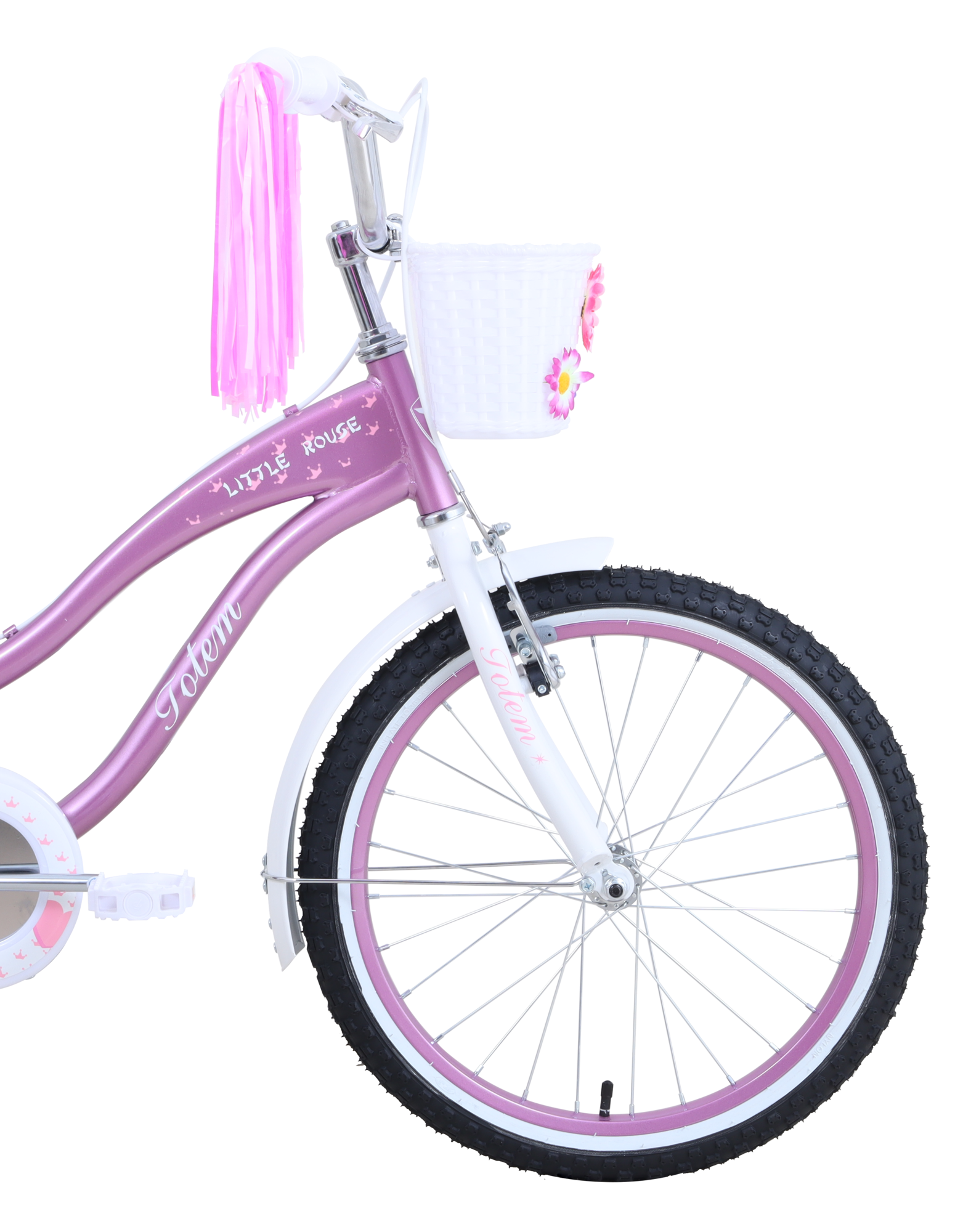 BICICLETA TOTEM INFANTIL ARO 20 LITTLE ROUSE ROSADO-4