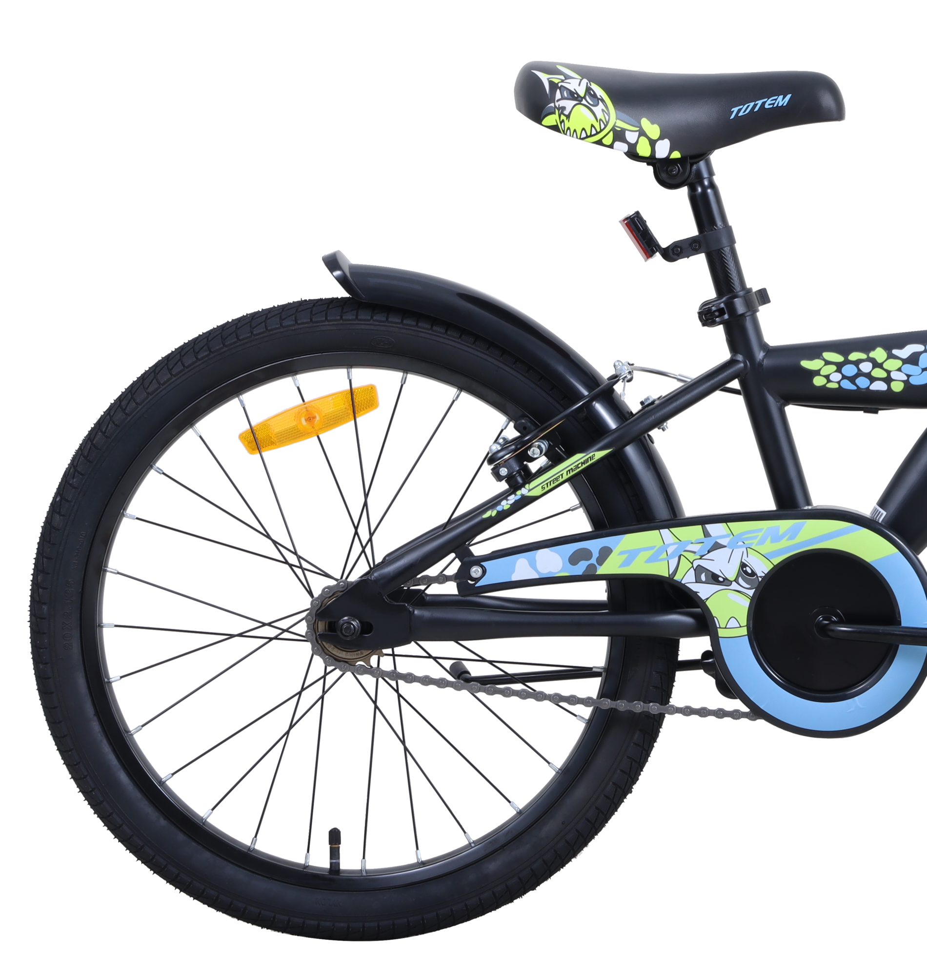 BICICLETA TOTEM INFANTIL ARO 20 ST MACHINE NEGRO-2