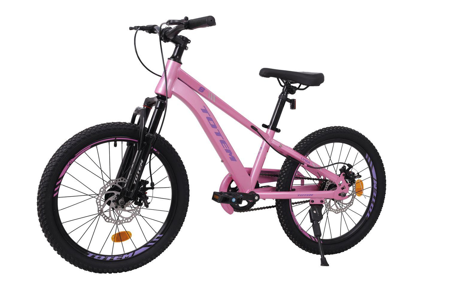 BICICLETA TOTEM MTB ARO 20 MODELO LYRA ROSADA-2
