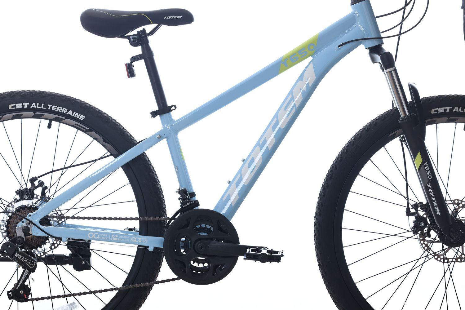 BICICLETA TOTEM MTB ARO 26 MODELO Y650 CELESTE VERDE-2